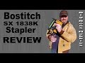 Bostitch SX1838K narrow crown stapler, first use and review Bostitch SX1838K narrow crown stapler, first use and review