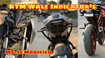 How To Install KTM Indicator’s || Modified Indicators For Bike 🔥|| Best Indicator For MT-15 #mt15