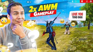 2x M82B & Awm Sniper Challenge with Black Bunny in Solo Vs Squad 😱 Tonde Gamer - Free Fire Max