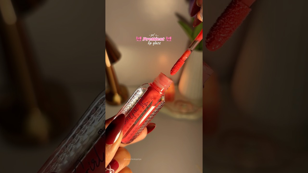 Meesho beauty finds 🎀 affordable lip gloss! #beauty #meesho #shorts #lanadelreylyrics #aesthetic