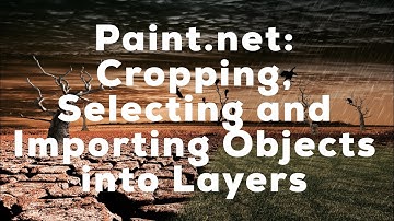 Paint.Net Project - Importing images to layers - cropping the image - (Part 5)