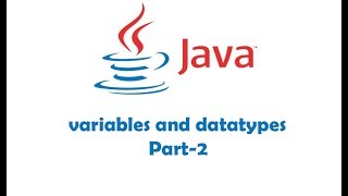 Java tutorial 5 part 2 - More on Data types