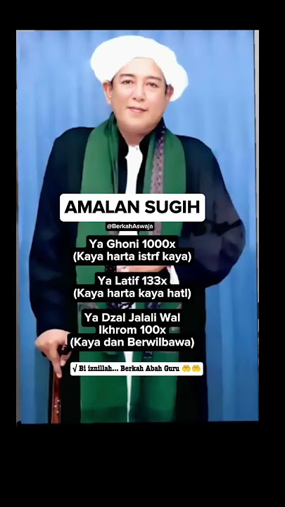 Amalan Kaya Seketika! Abah Guru #cepatkaya #shorts