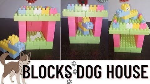 How to make dog house with blocks || Building blocks || Blocks toys || Dog house