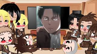 Aot reacts to eren and Levi! 1/4?(Pls check description) ⚠️14/15 ⚠️MY AU! ☺️