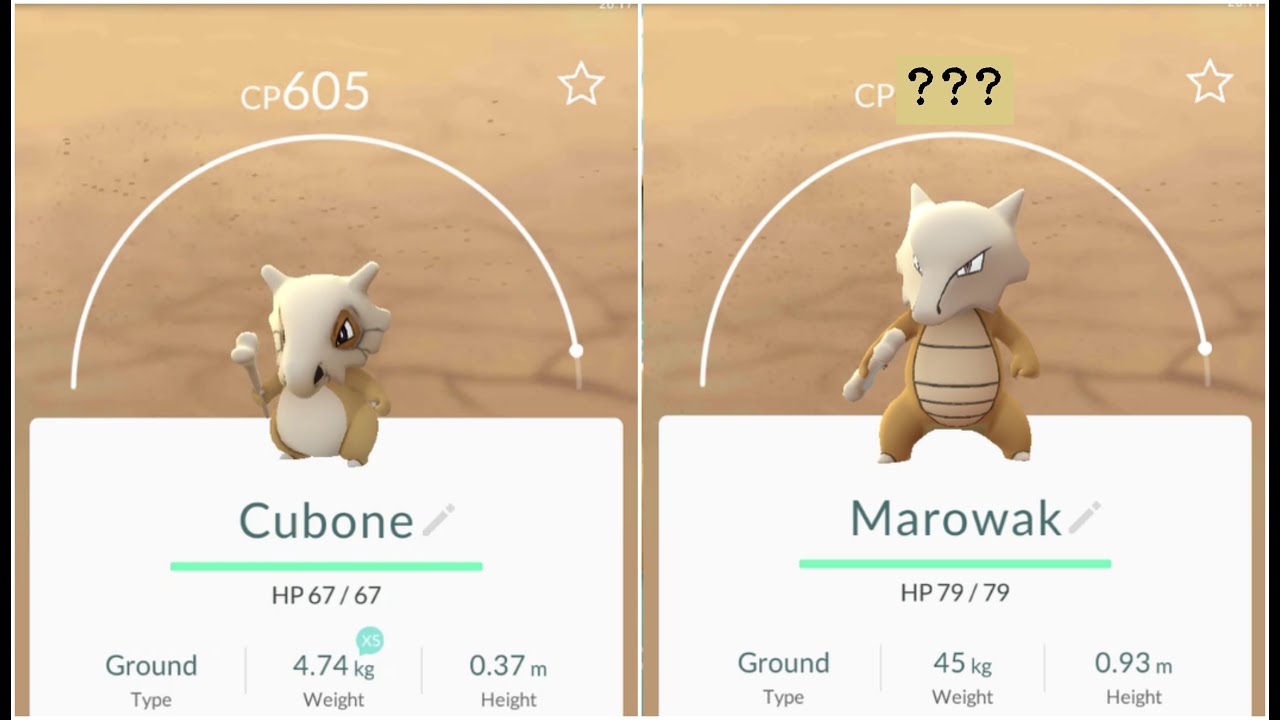 Cubone Evolution Chart