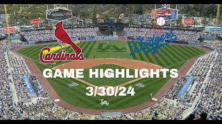 Los Angeles Dodgers vs St Louis Cardinals Highlights 3/30/24 by Fluttershy RLC 64 views 1 month ago 17 minutes