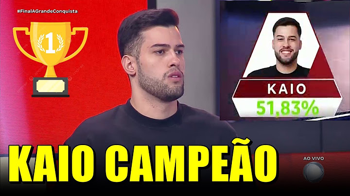 🔴KAIO CAMPEÃO COM 51,83% DOS VOTOS DE A GRANDE CONQUISTA 2024 AO VIVO AGORA