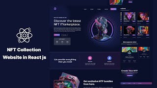React JS - Build NFT Landing Page With React Js & TailwindCSS