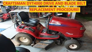 Craftsman Riding Mower DYT4000 Belt Replacement