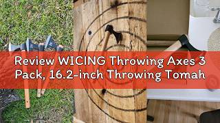 Career Overview Review WICING Throwing Axes 3 Pack, 16.2-inch Throwing Tomahawks High Carbon Steel & Wooden Handle,