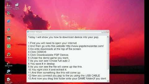 How To Download PSP Demo Games Onto Your PSP