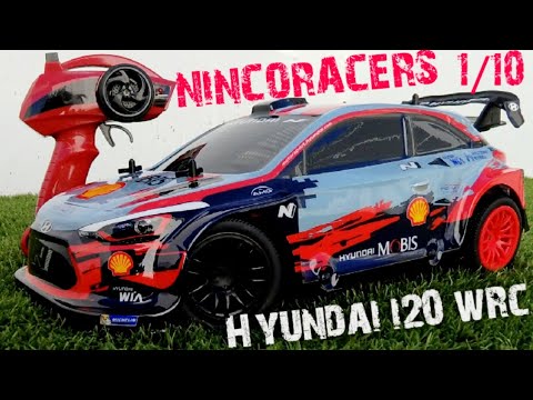 Coche RC Hyundai I20 WRC NincoRacers – Escala 1/10 Con Batería De 500 MAh Y Carga USB