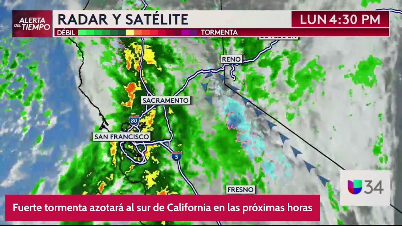 En Vivo: Fuerte tormenta azotará al sur de California en las próximas horas