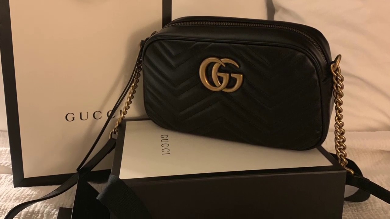 Gucci marmont camera bag | small size | unboxing - YouTube