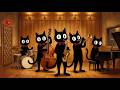 Recording Now. Black Cats Timeless Vintage Noir Jazz behind a Padded Leather Door