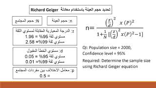 الدرس الثاني: تحديد حجم العينة sample size calculator screenshot 2