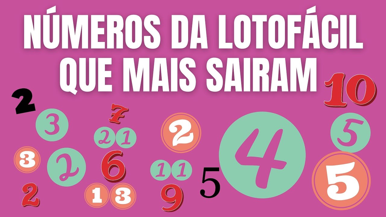 Números da Lotofácil que mais saíram nos Resultados no mês de Maio ...