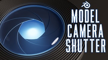 Model Camera Shutter   Blender Tutorial