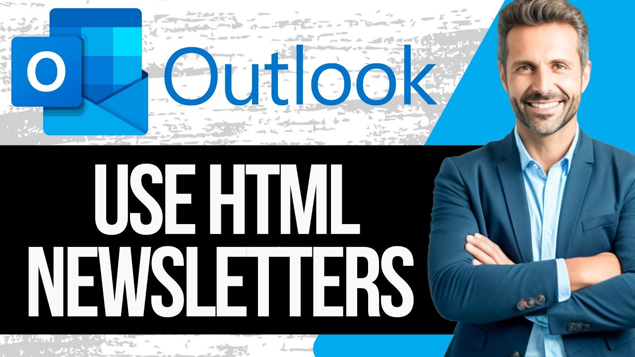 How to Insert and Send HTML Email Newsletters in Outlook - YouTube