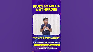 Study Smarter, Not Harder 📚 |  #memorytraining #squadronleaderjayasimha  #memorymastery #education