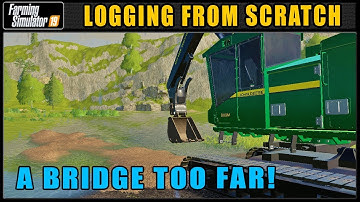 Building A River Crossing! - Logging From Scratch 95 - Farming Simulator 2019 - FDR Logging