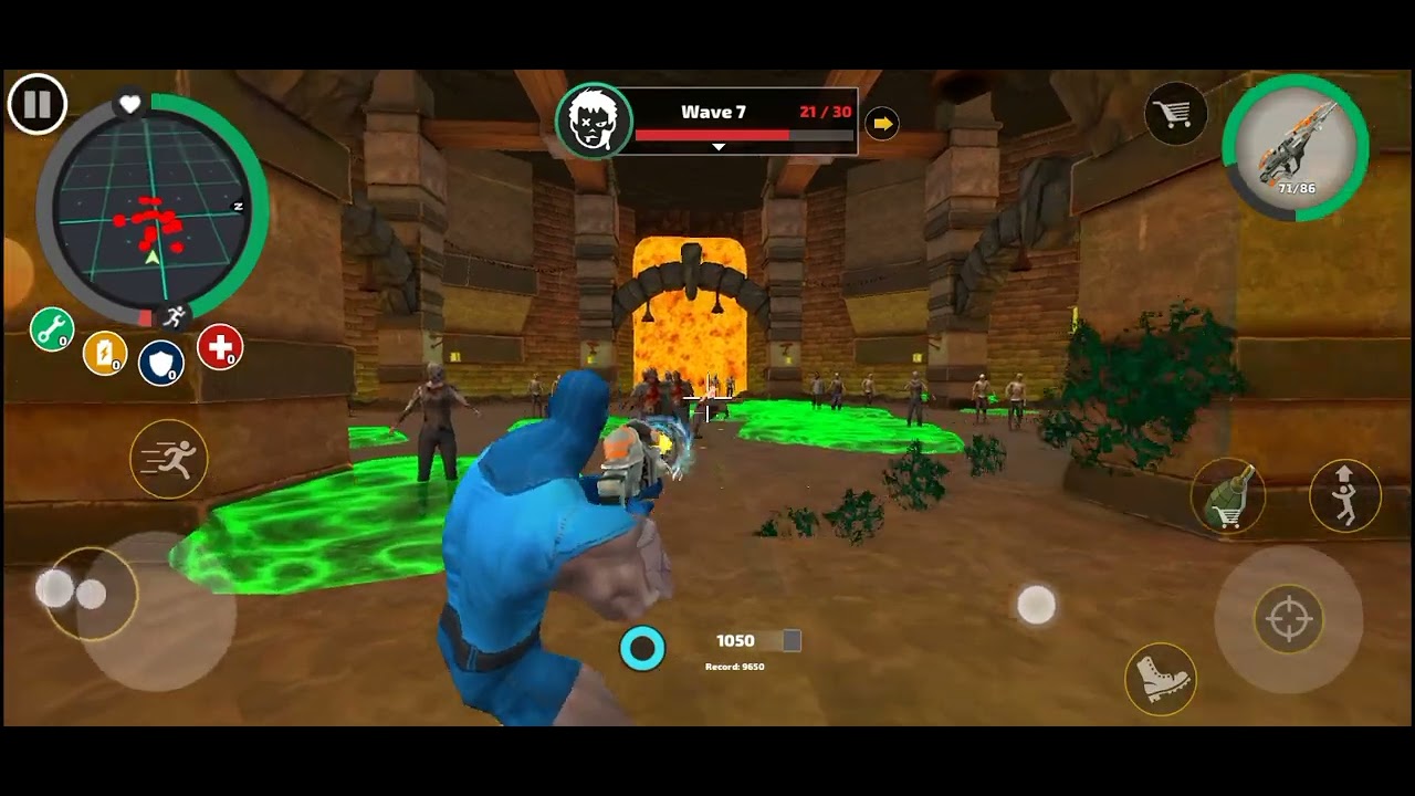 playing zombie mode in rope hero - YouTube