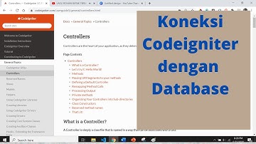 Tutorial Codeigniter #7. Cara Mengkoneksikan Database Dengan Codeigniter 3.