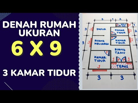 Video: Desain dan tata letak rumah 6x9