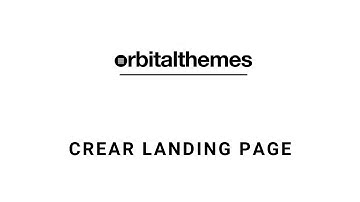 Crea una LANDING PAGE con ORBITAL Personalizando Headers y Footers