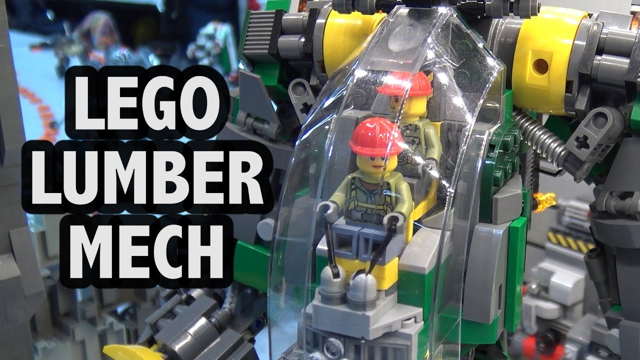 ⁣LEGO Futuristic Lumber Mech Camp | Bricks Cascade 2017