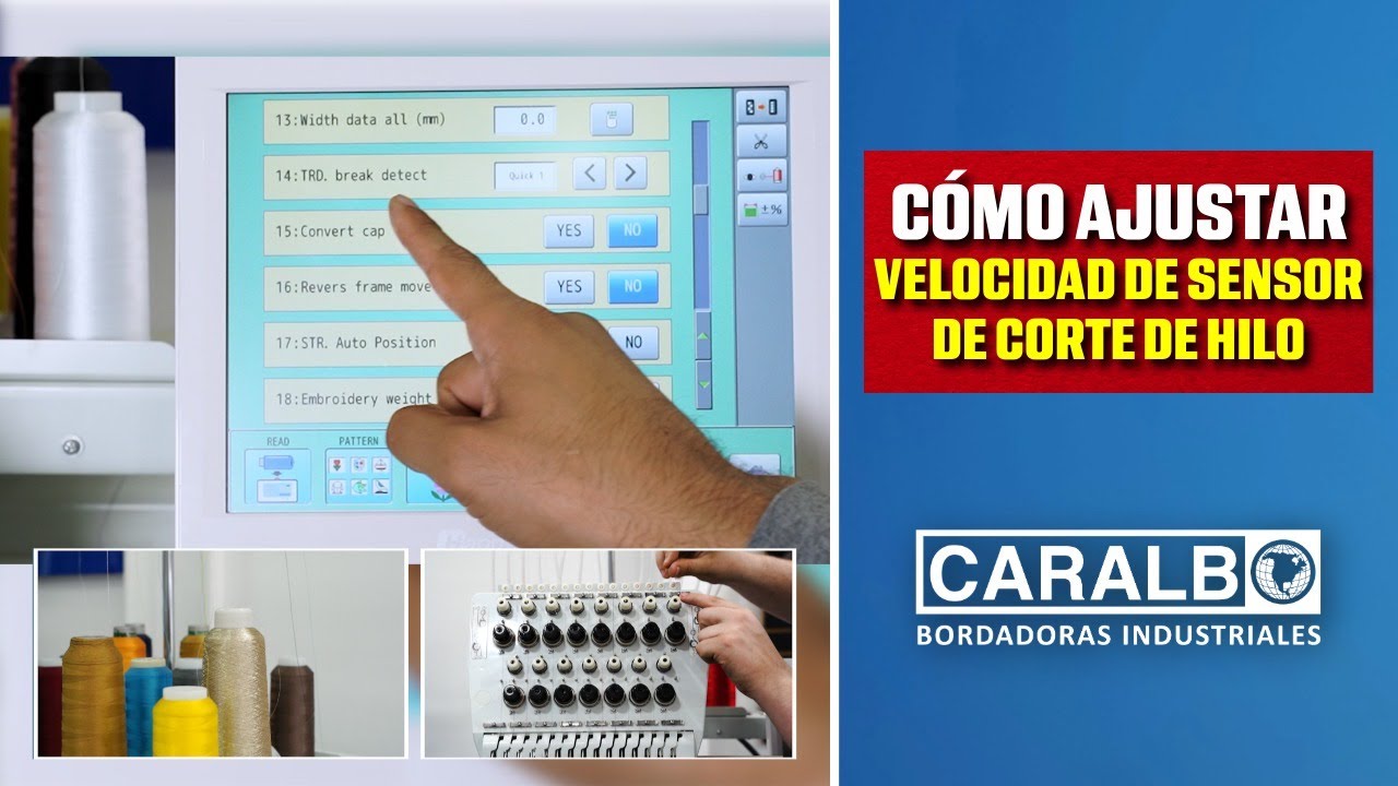 Cómo Ajustar La Velocidad de Sensor de Corte de Hilo en Máquina ...