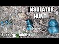 HUNTING FOR RARE CANADIAN INSULATORS! Exploring Abandoned Northern Railways! Sudbury Ontario