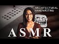 Architectural Hand Writing Practice in ASMR