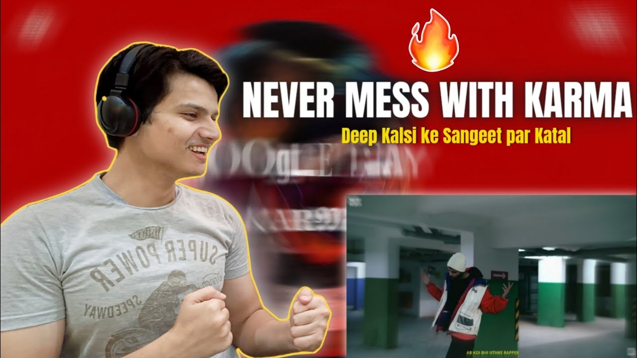 KARMA - GOOGLE PAY (OFFICIAL MUSIC VIDEO) | KALAMKAAR | REACTION | IFLAHREACT