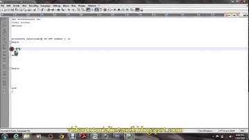 PL/SQL tutorial in tamil - Program to design Procedure using IN OUT Parameter