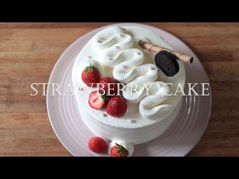 🍓Easy Genoise and Strawberry Whipped Cream Cake for Beginners | Korean Bakery Style