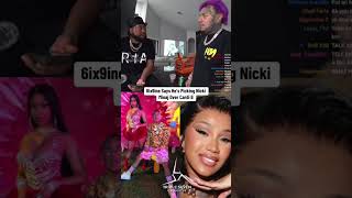 6ix9ine Says He’s Picking Nicki Minaj Over Cardi B
