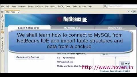 Connect MySQL from NetBeans and Import Data - Java Training in Chandigarh