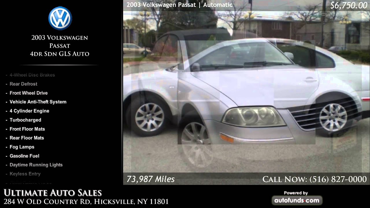 Used 2003 Volkswagen Passat Ultimate Auto Sales, Hicksville, NY