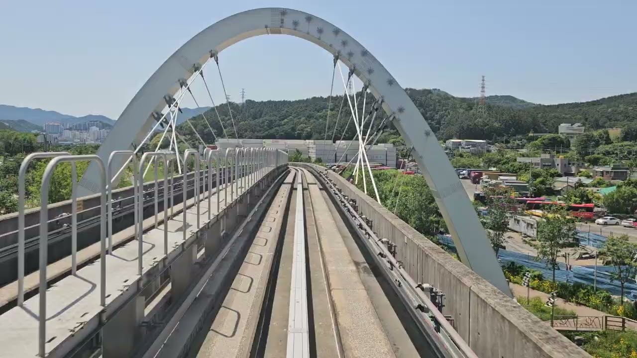 부산 4호선 미남행 안평 - 수안 구간 주행영상 2024년 5월 18일 촬영