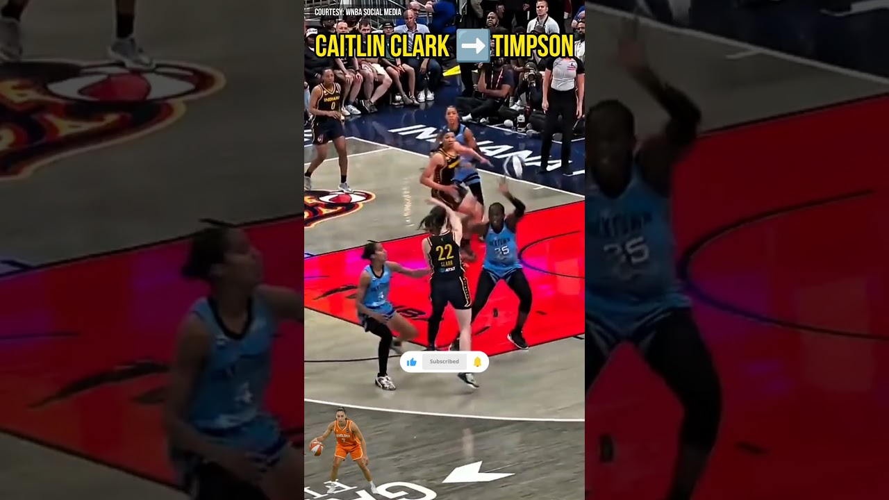 ⁣Caitlin Clark ➡️ Makayla Timpson combo... #basketball #wnba #shortsfeed