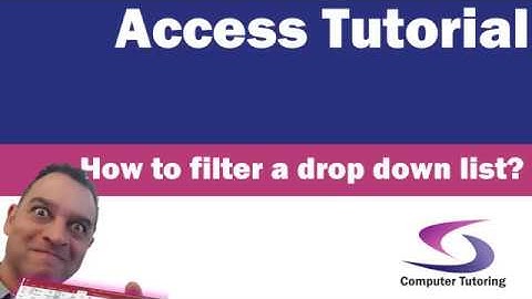 How to filter a drop down list with another in Access 2016?
