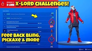 How To Unlock New X-Lord Skin Styles, Pickaxe & Backblings In Fortnite Fang Saws Pickaxe & More