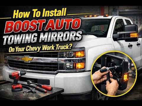 How To Install Boost Auto Towing Mirrors On Your Chevy Work Truck?