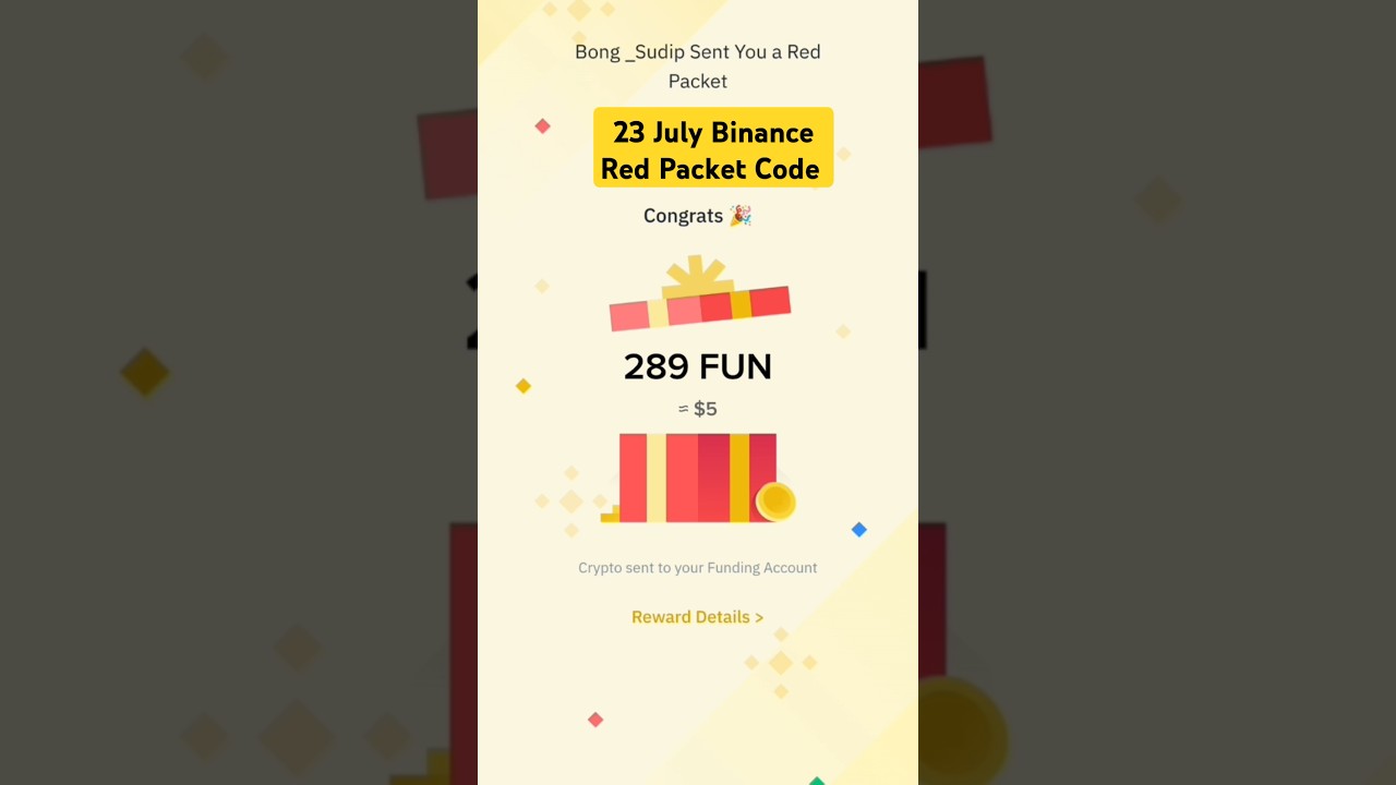 27 July Binance Red Packet Code / Binance Red Packet Code Today 