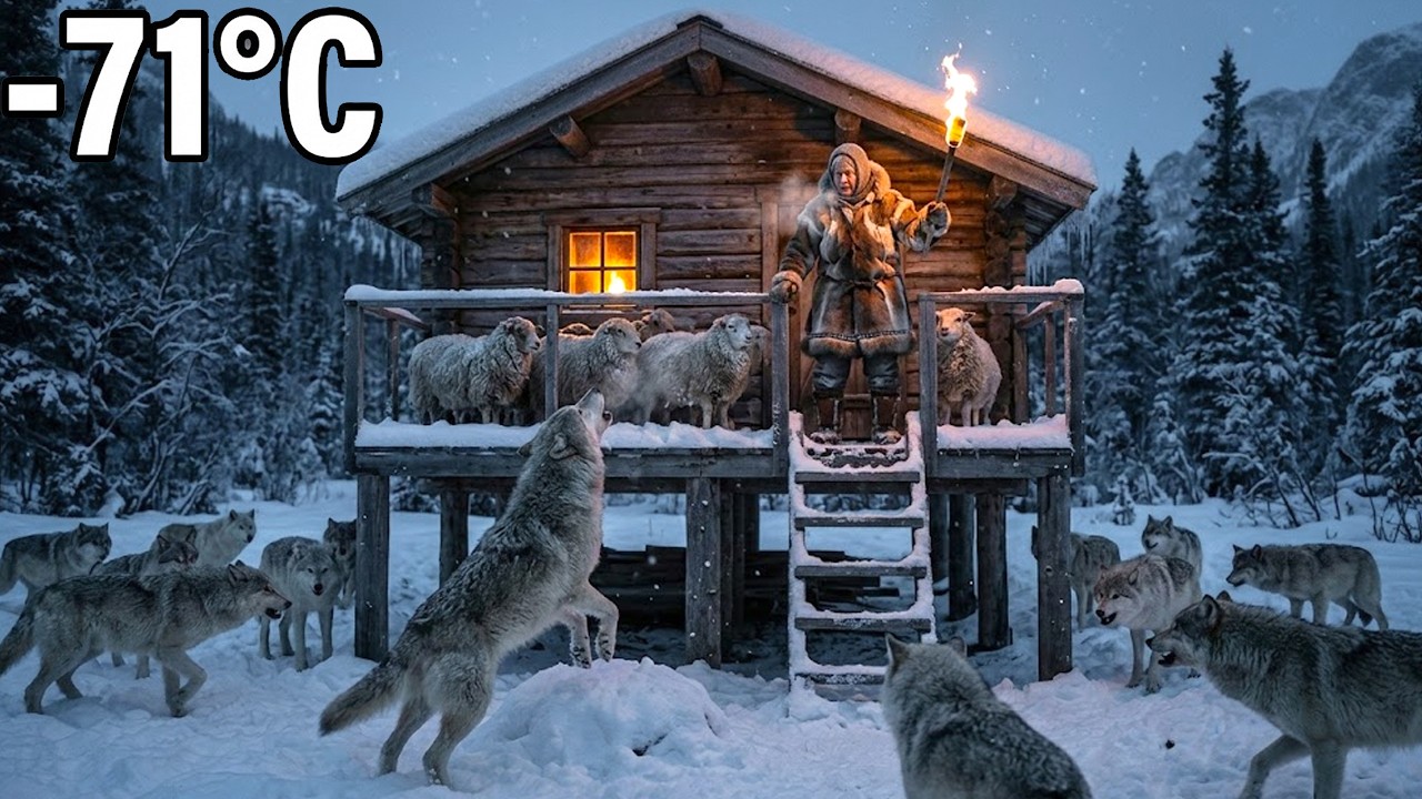 Survival at -71°C: 90-Year-Old Woman Defends Her Sheep from 1,000 Wolves | Yakutia Survival
