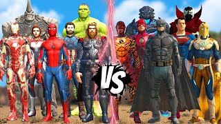 THE AVENGERS MARVEL COMICS vs. JUSTICE LEAGUE DC COMICS | REMAKE BATTLE! Part 1 screenshot 2