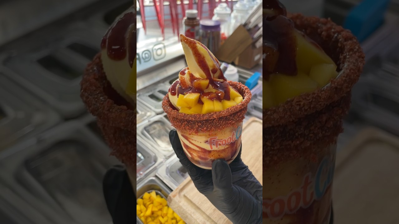 WOULD YOU TRY THIS MANGONADA? 🔥🥭 Get it from Froot Cups in West Hollywood