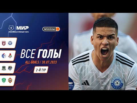 Все голы 30.07.2023 | 2 тур Мир РПЛ 2023/24